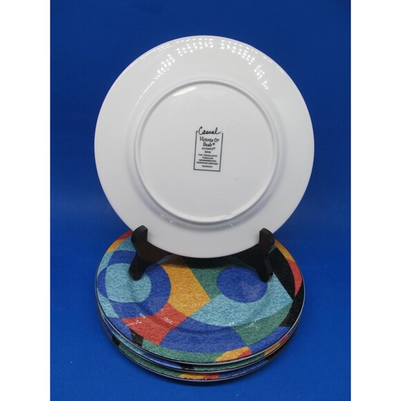 Victoria & Beale ACCENTS Set Of 4 Vintage 7 3/4" Salad Plates READ DESC - Picture 4 of 10